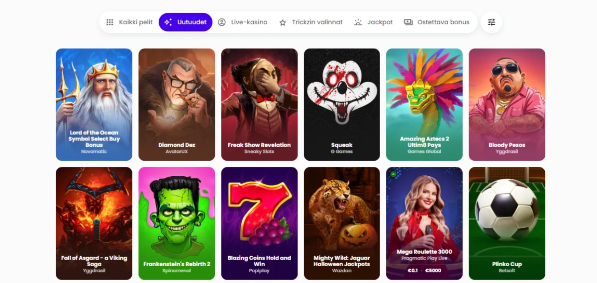 trickz casino uutuudet